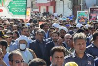 گزارش تصویری راهپیمایی ۱۳ آبان ماه در جیرفت