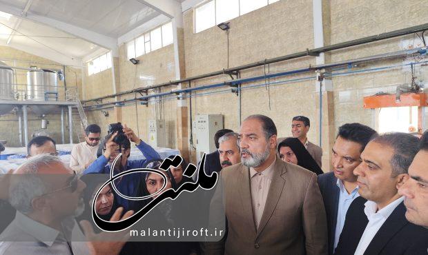 بازدید معاون سیاسی امنیتی استاندار کرمان از کارخانه های رب گوجه فرنگی جنوب کرمان