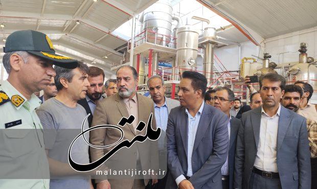 گزارش تصویری بازدید معاون سیاسی امنیتی استاندار کرمان از کارخانه های رب گوجه فرنگی جنوب کرمان گزارش تصویری بازدید معاون سیاسی امنیتی استاندار کرمان از کارخانه های رب گوجه فرنگی جنوب کرمان