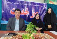 میز خدمت دستگاه های اجرایی شهرستان جیرفت و ادارات کل در نماز جمعه